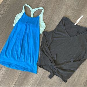 Lululemon set of two tops size 6